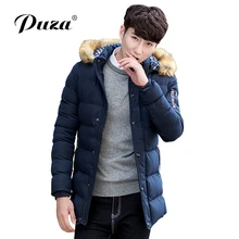 Puza Hot Selling Autumn Winter Long Parka Men Casual Slim Fit Thicken Fur Hood Winter Jackets Mens Lovers Coat Veste(Asian Size)