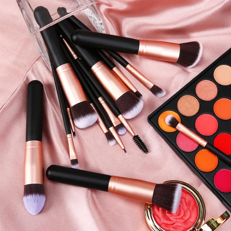 

2019 New arrival High Quality 14 Pcs Makeup Brush Soft Eye Shadow Contour Foundation Blush Beauty Tools for Women