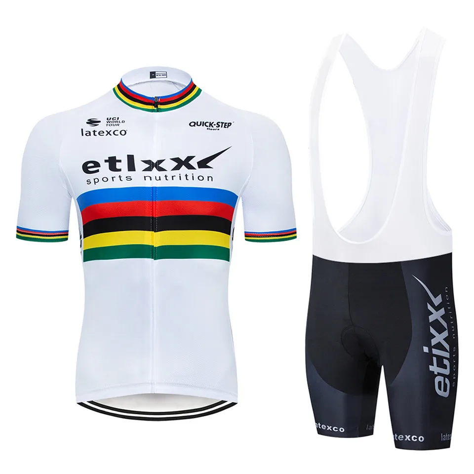 

Quick step cycling jersey set summer short sleeve Quick dry Racing bicycle Mountain MTB Pro team Clothing Ropa Ciclismo