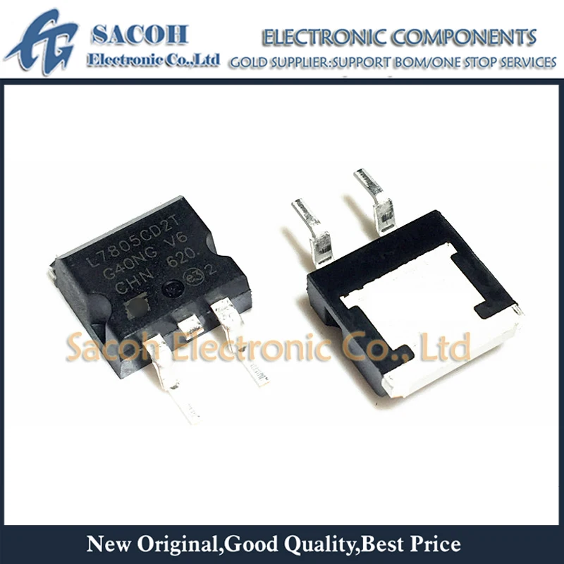 

New Original 10PCS/Lot L7805CD2T L7805C2T OR L7805ACD2T L7805AC2T L7805 7805 TO-263 1.5A 5V Power Voltage Regulator