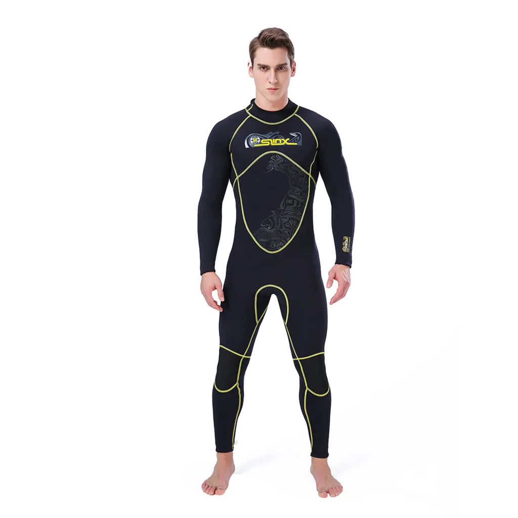 

SLINX New Young Men Quick-drying Jellyfish Suit Black Surfing Diving Wetsuit 3MM Full Body Suit Super Stretch Surf Snorkeling