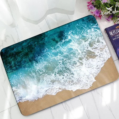 

High Quality Rubber Welcome Floor Mats Fish Bathroom Kitchen Carpets Doormats Floor Yoga Mat Living Room Anti-Slip Tapete Tatame