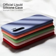 Оригинальный жидкий силиконовый чехол для huawei P20 P30 Lite Y9 2019, чехол, Простой Прозрачный Бампер для huawei P20 P30 Pro Fundas Coque Capa(China)