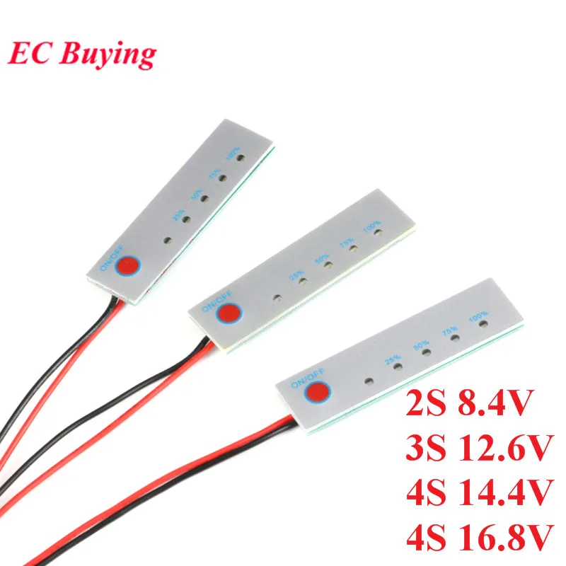 

2S 3S 4S BMS Li-ion Battery 18650 Lithium Battery Capacity Indicator Display PCB Module Power Level Tester LCD Charge Discharge