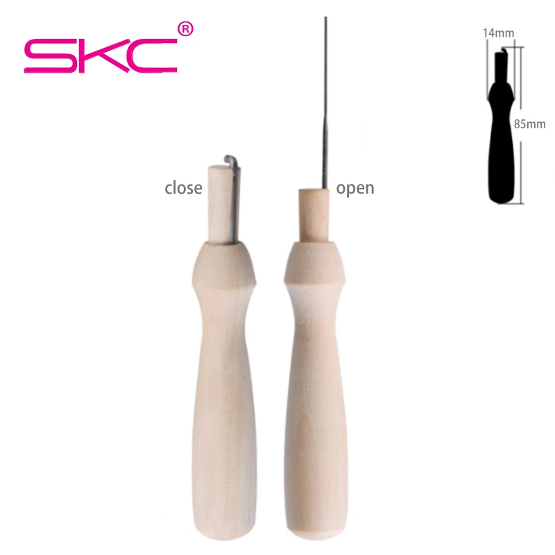 SKC Высококачественная деревянная ручка одной игла для валяния с 7 шт. Сменные иглы Набор для шерсти Вышивка Хобби DIY ремесла