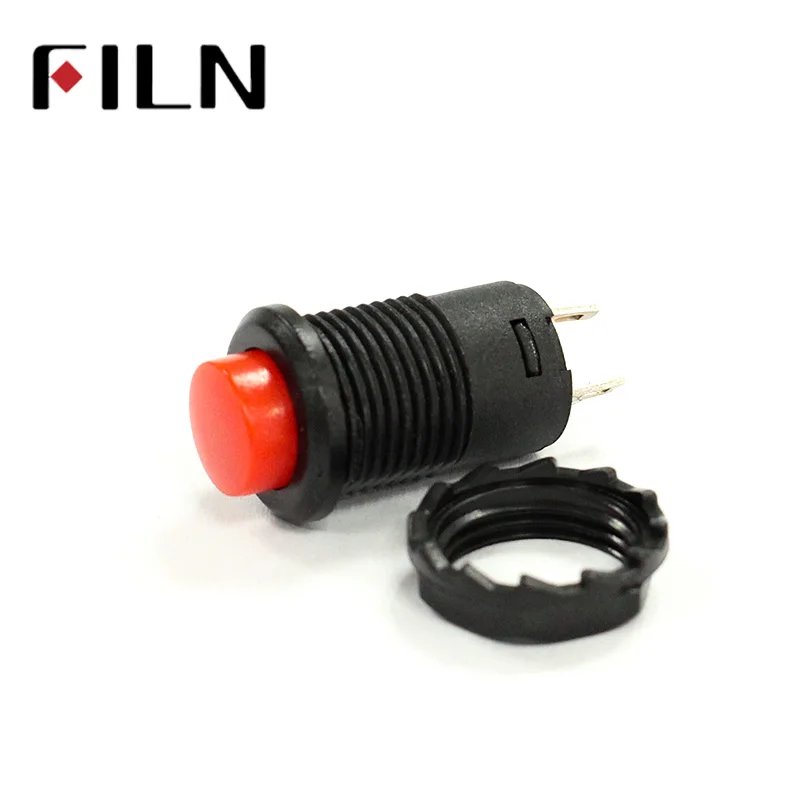 DS228 DS227 Self-Lock Momentary Pushbutton Switches 12mm OFF- ON Push Button Switch 3A 125VAC 1.5A250VAC (5)