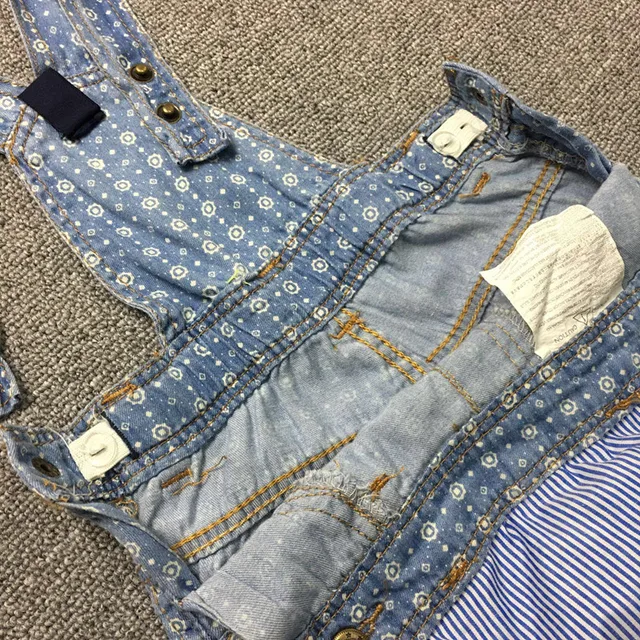 NEW 2017 Baby Boys Girls Denim Shorts Jeans Soft Newborn Suspender Jeans Toddler Baby shorts Infant Overalls 6
