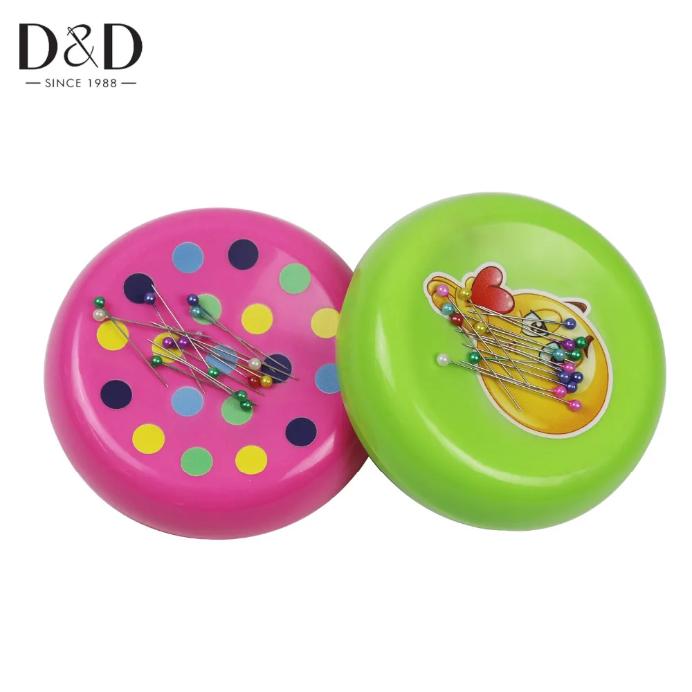 New 1pc Magnetic Pin Cushion Sewing Pin Holder with 100 Pearlized Head