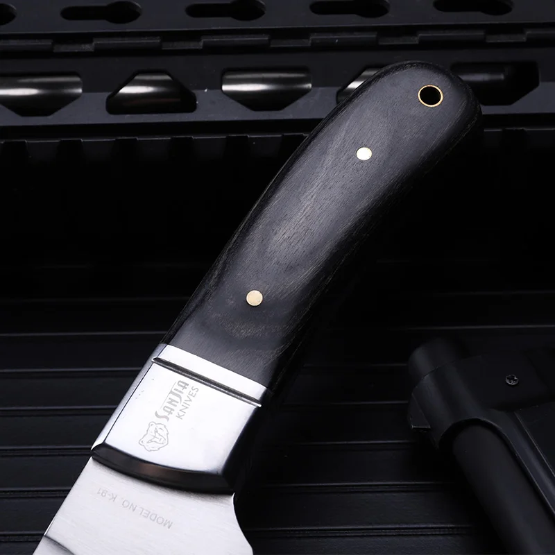 2016 Outdoor self-defense field high hardness leggings saber wilderness survival fruit knife small straight knife sharp red dust