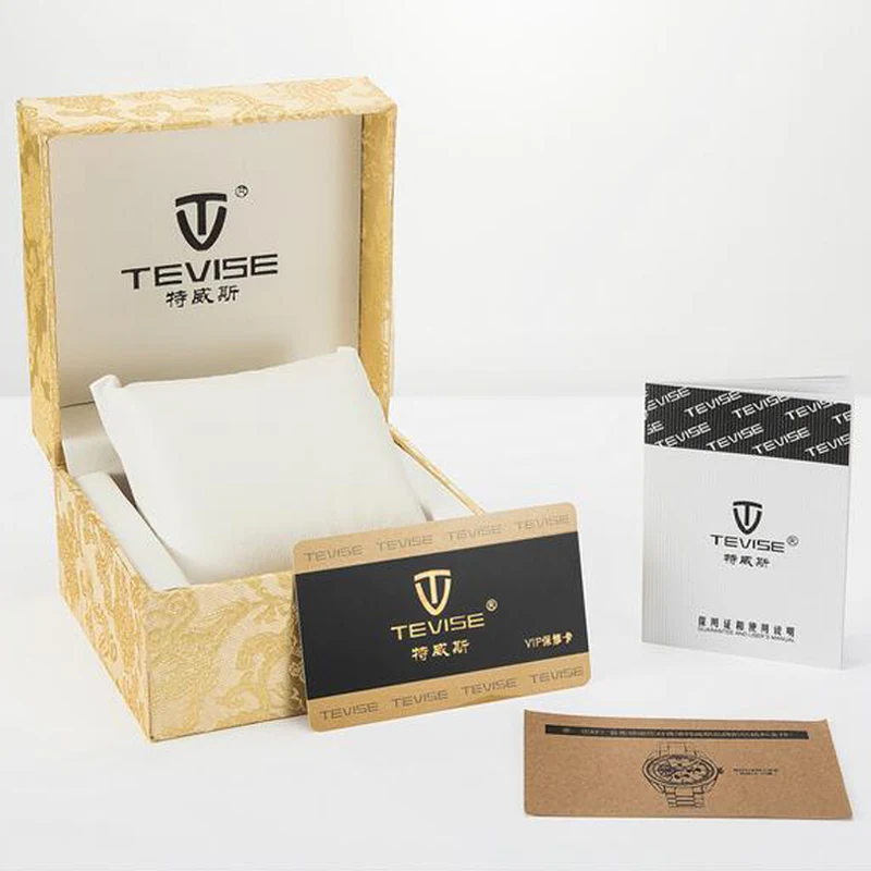 Tevise брендовая коробка для часов прочная Подарочная чехол браслета ювелирных