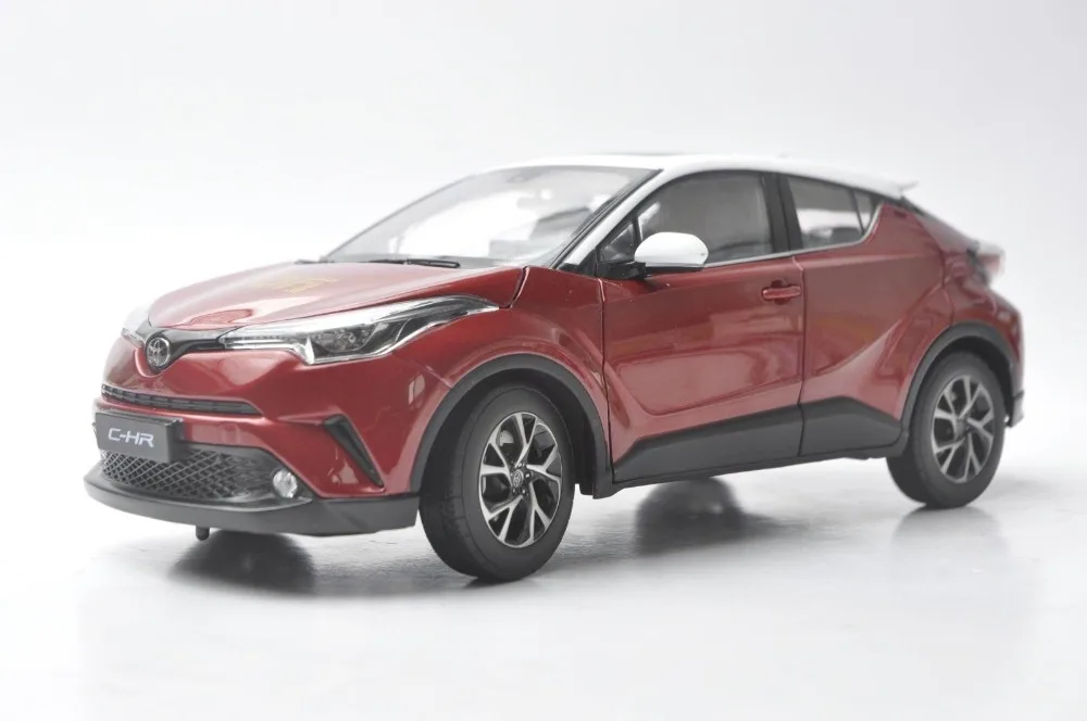 1:18 литье под давлением модель для Toyota C-HR все красные и синие Interier Игрушечная машина из сплава миниатюрная коллекция подарки CHR C HR