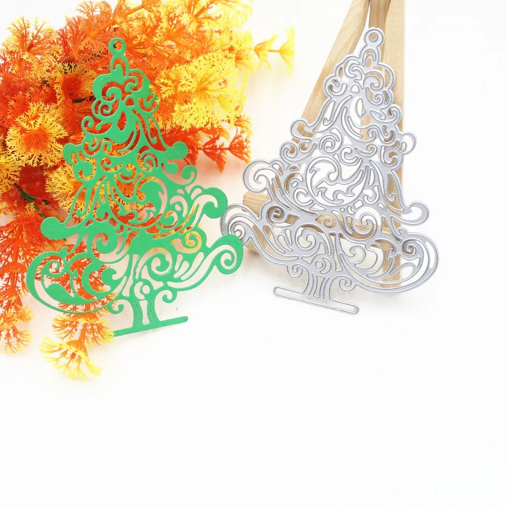 

DIY CUT DIE Hot Christmas Tree Cutting Dies Stencil Scrapbooking Embossing Album Paper Card Gift