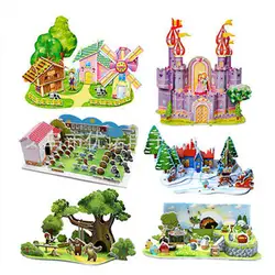 2016 г. Лидер продаж 3D головоломка DIY 3D модель здания мини модель дом Для детей игрушка в подарок