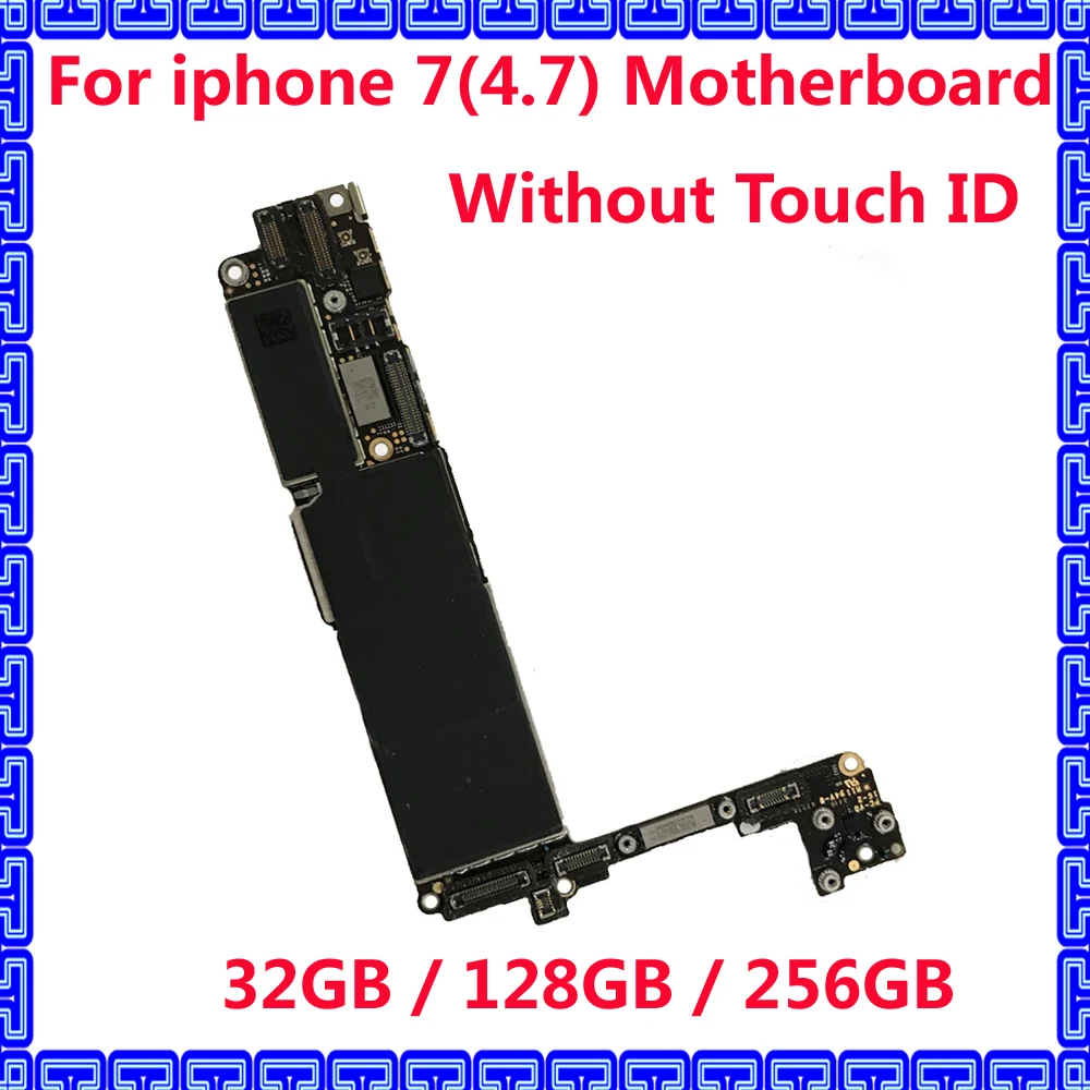 Для iphone 7 оригинальная материнская плата без touch ID Хорошая рабочая IOS 32 ГБ/128 ГБ/256