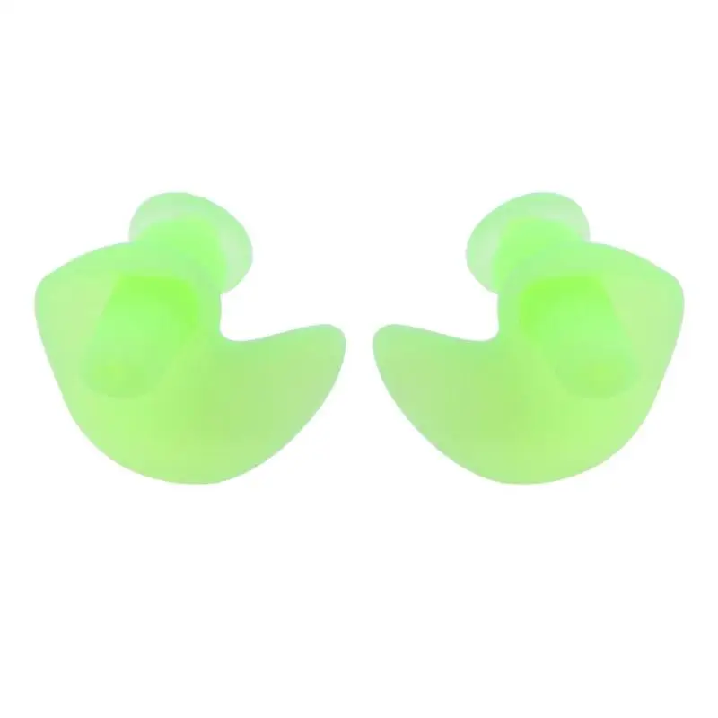1 Pair Soft Ear Plugs Flower Shape Dust-Proof Waterproof Silicone Earplugs for Summer Diving Water Sports Swimming Accessories