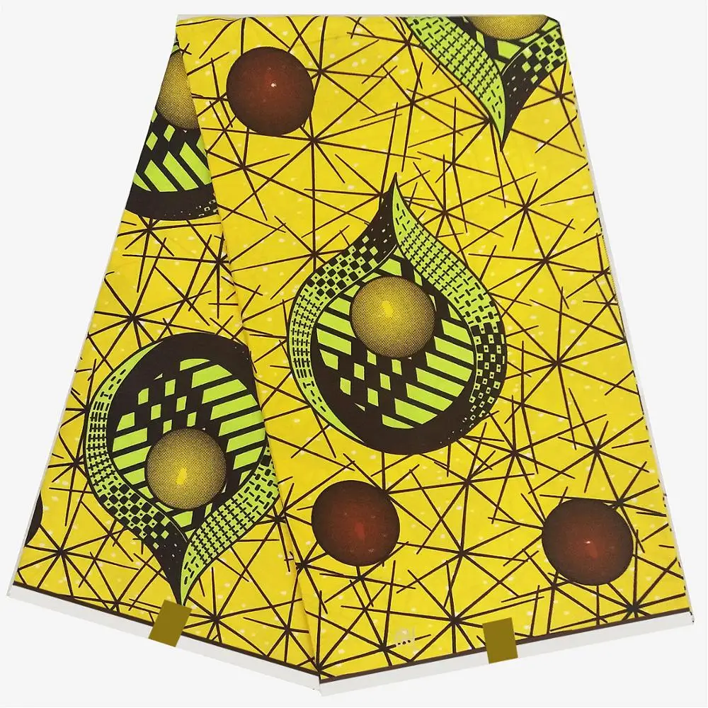 

most popular 6 yards new design wrapar ankara african wax print fabric wax 2019 african wax cloth A1130