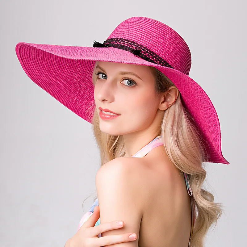 JKP Hat female summer straw fashion beach straw hat beach holiday sun ...