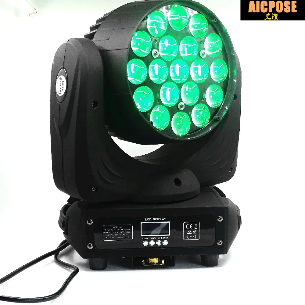 24 шт./лот 19x15 Вт светодиодный RGBW 4in1 стирка/Увеличить Свет DMX512 движущихся головного света профессиональный шоу Этап свет 19*15 Вт светодиодный