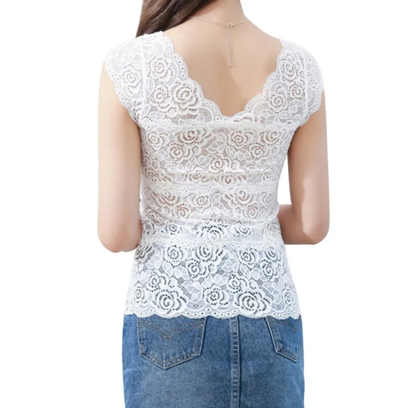 2018 Для женщин сексуальные топы топ с кружевом полые кружева для Strappy Bralet Топ Мода