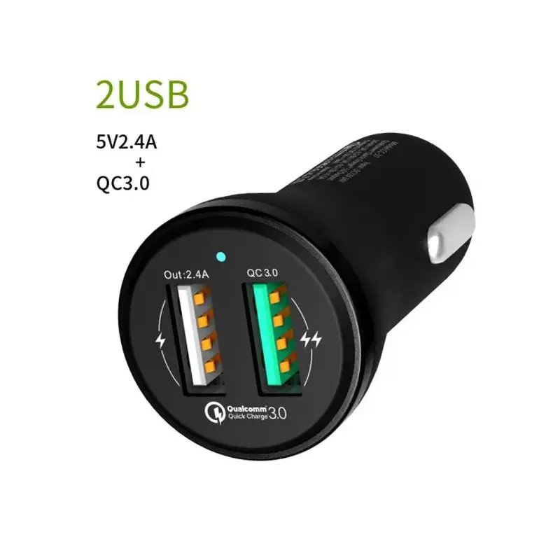 

LDNIO Original 2USB Quick Charge 3.0 5V 9V 12V USB Fast Car Charger Travel Adapter Car-charge For Mobile Phone Iphone