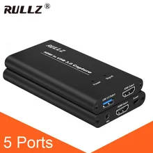 USB3.0 HDMI к USB 3,0 карта видеозахвата 1080P телефон конференции Запись коробка потоковая трансляция в прямом эфире w микрофон Rode videomicro) микрофон в