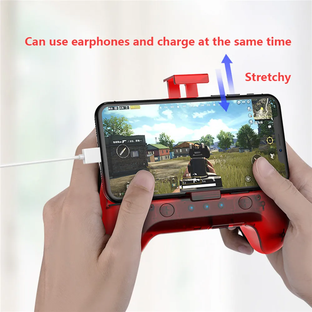  Mobile PUBG Gamepad Controller Joystick Cooling Fans Power Band Gamepad for Android IOS 4 Four Fing