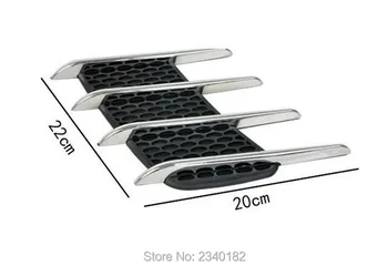 

2 Pieces car shark gills outlet for Toyota corolla rav4 Yaris prius hilux avensis verso camry auris Car Sticker accessories