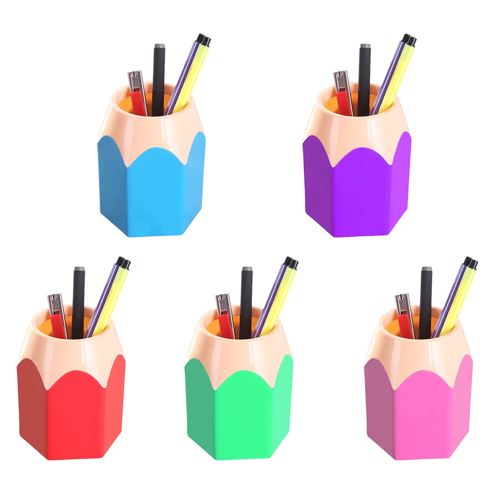 Новое поступление, креативная ваза для ручек, карандашный горшок, держатель для кистей для макияжа, Канцелярский стол, аккуратный контейнер, офисные принадлежности - Цвет: random