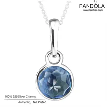 925 пробы серебряные амулеты декабрские капельки Висячие бусины для изготовления ювелирных изделий Подходит для DIY браслетов Berloques kralen