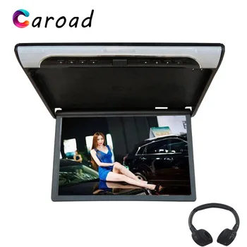 

MP5 Player 19 Inch Super Slim HD1080P Flip Down Car Roof Screen Support USB SD HDMI Sperker IR FM Transmitter Monitor In Car