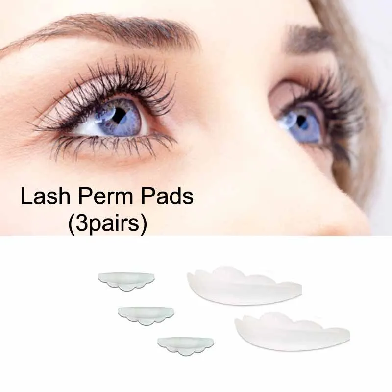 

3paris/lot Silicone Eyelash Extension Lash Perm Pads Curler Lash Lifting Patch Eyelash Curler Curling Perming False Eyelash