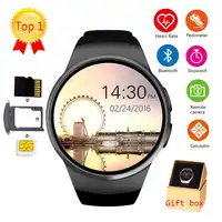 KW18 Bluetooth Smart Watch Full Screen Support SIM TF Card Smartwatch Phone Heart Rate For apple gear s2 huawei xiaomi