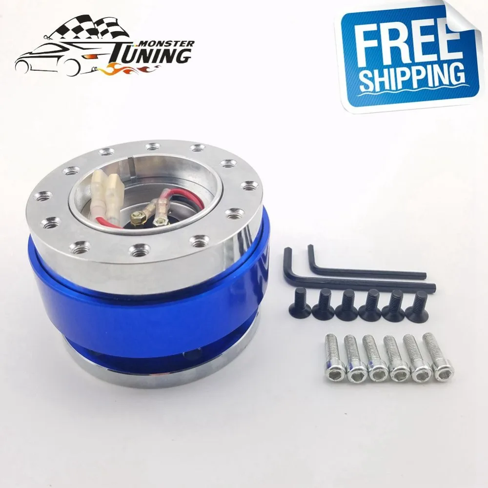 QUICK RELEASE MECHANISM CHROME FOR A AFTERMARKET STEERING WHEEL AND BOSS KIT