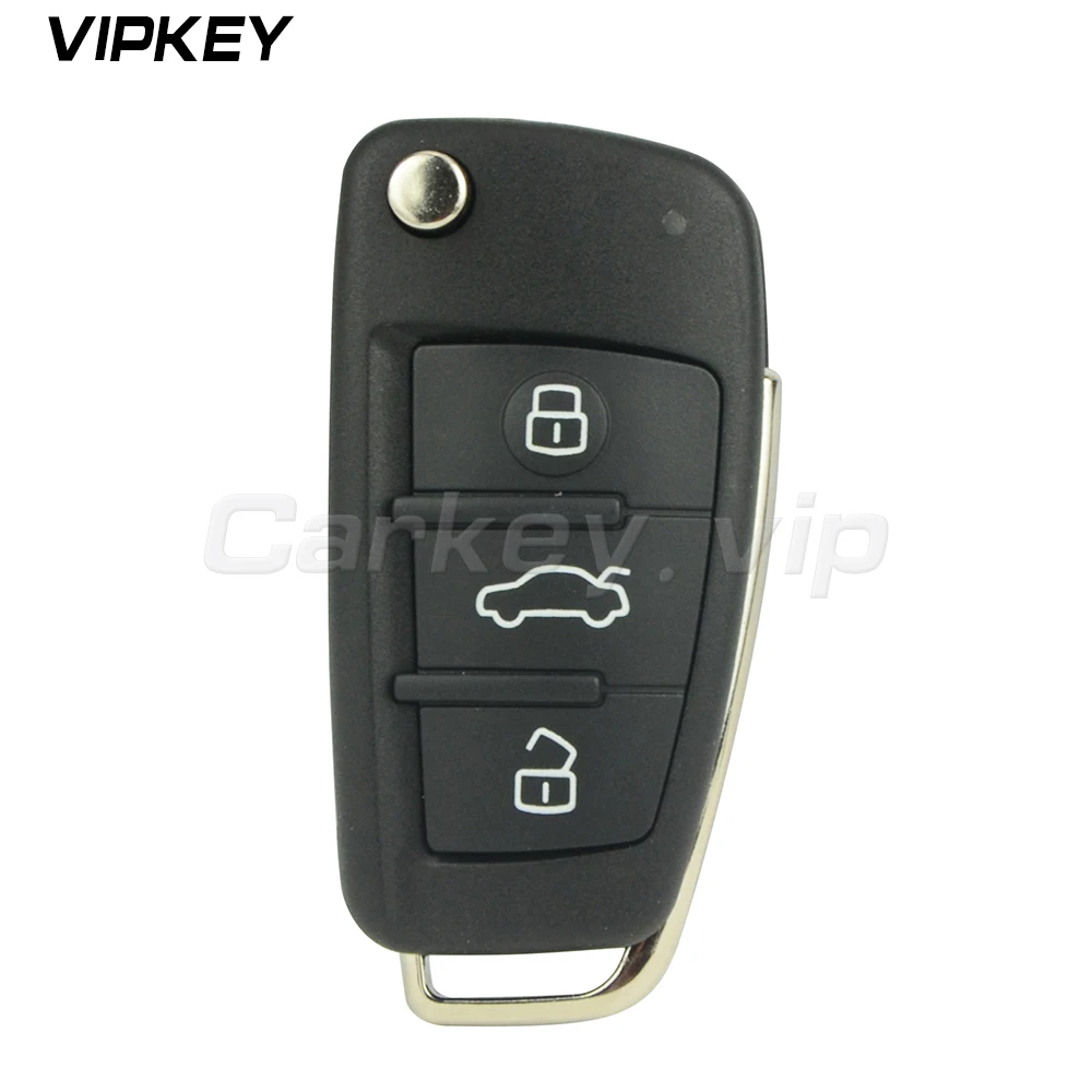 

Remotekey 8P0837220D car key cover 3 button for Audi A4 Flip remote car key shell 2004 2005 2006 2007 2008 8P0 837 220 D
