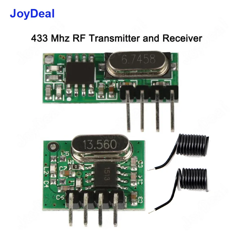 433 МГц беспроводной радиочастотный передатчик и приемник Супергетеродинный модуль с антенной для Arduino Uno пульт дистанционного управления Diy комплекты
