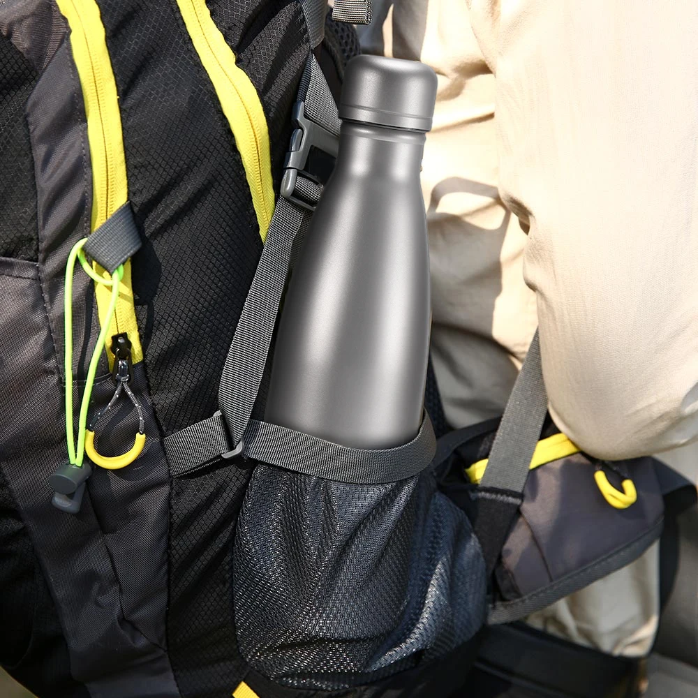 Lixada 500 ml de botella de agua de doble pared de vacío aislado al aire libre Camping mochila senderismo ciclismo vajilla