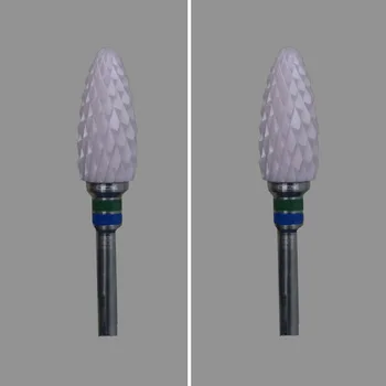 

4 Pcs Pink Zirconia Ceramic Dental Lab Burs - Bullet Shape -Cross cut (2401.060)