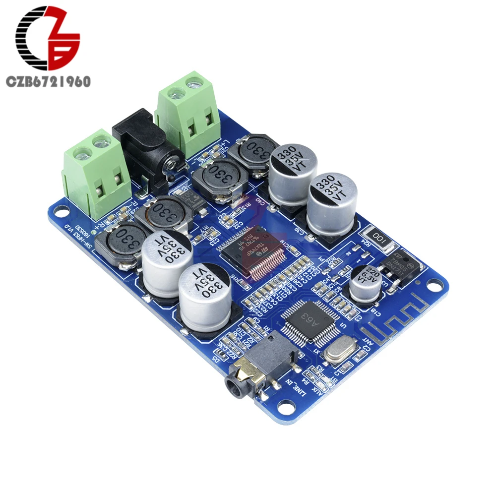 2x25 Вт Bluetooth 2 1 Аудио усилитель 50 TDA7492P беспроводной мощности автомобильный