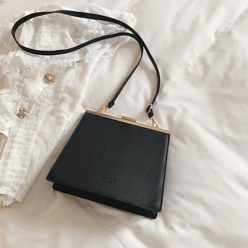 

girls Bag Girl Ancient Ways Small Square Joker Clip Single Shoulder Messenger Woman handbag bolsa women genuine leather handbags
