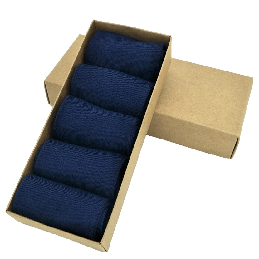 

10 Pairs/lot Men Socks Solid Dark Blue Cotton Dress Ankle Socks Suitable for Spring and Autumn,Item AS03