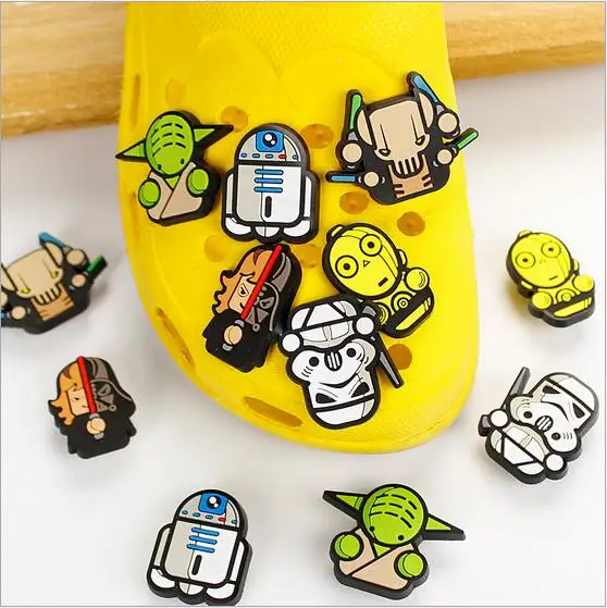 

Children's gift Star Wars shoe flower cross Cartoon PVC shoe flower Hole hole shoes decorated