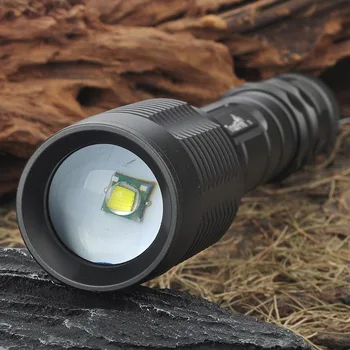 

Ultrafire tactical flashlight XM-L T6 1600Lumen zoom convex lens LED flashlight luz tactical switch torch hunting LED 18650 ligh