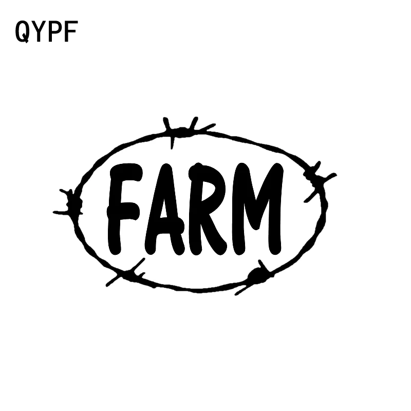 QYPF 18 см * 11 3 мультфильм ферма девушка автомобиля окна наклейка Черный Серебряный