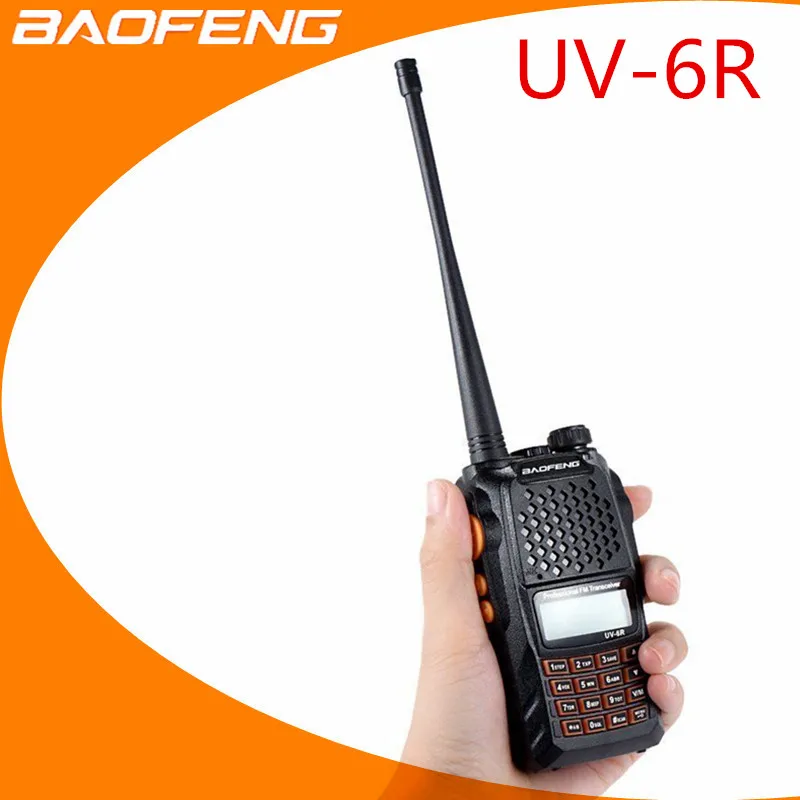 

High Quality BaoFeng UV-6R 7w VHF UHF radio walkie talkie dual band for frequency portable ham radio professional hf transceiver