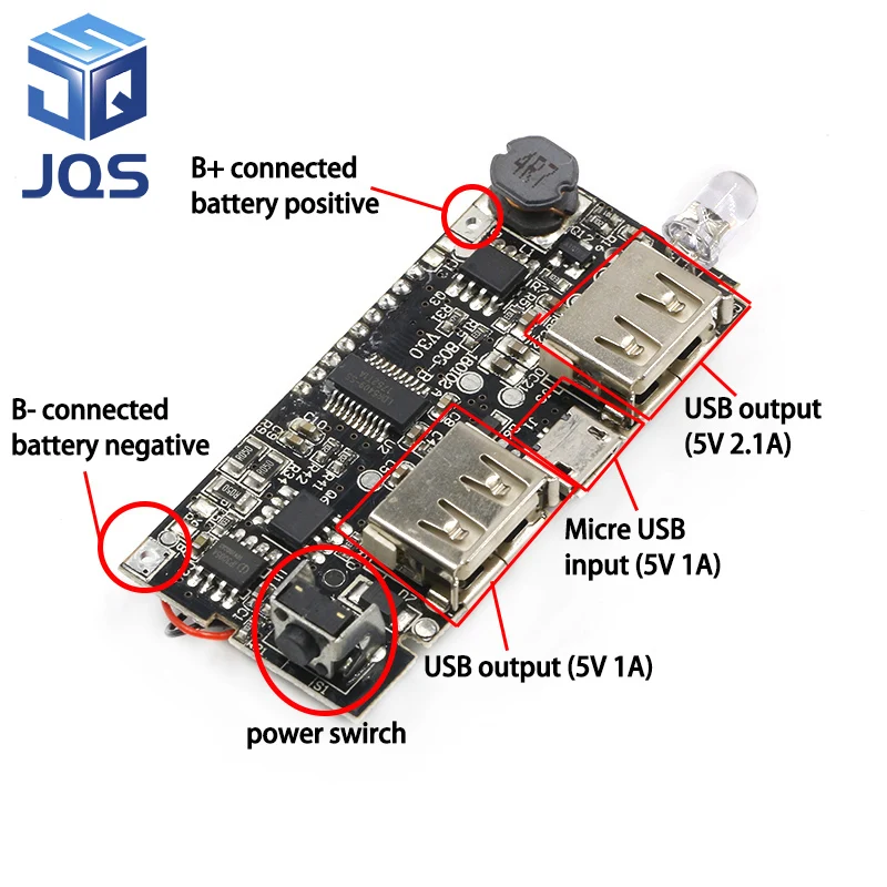 Автоматическая защита! Два порта USB 5V 1A 2.1A Mobile Power Bank 18650 литиевая батарея зарядное устройство цифровой ЖК-дисплей зарядный модуль