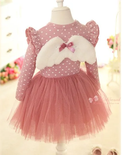 New Fashion New Spring Cute Baby Girls Angel Wings Leisure Lace