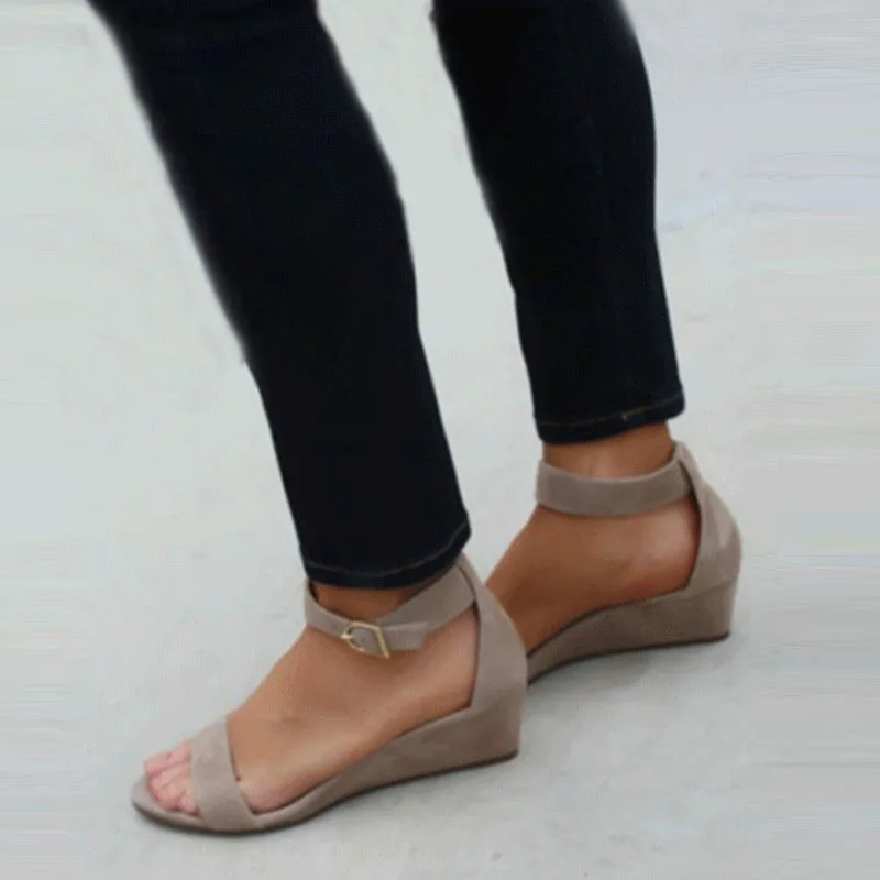 

VTOTA Sandals Women Sandalia Feminina 2019 Summer Shoes Wedge Sandals Ankle Strap Heels Sandalia Mujer Ladies Shoes And Sandals
