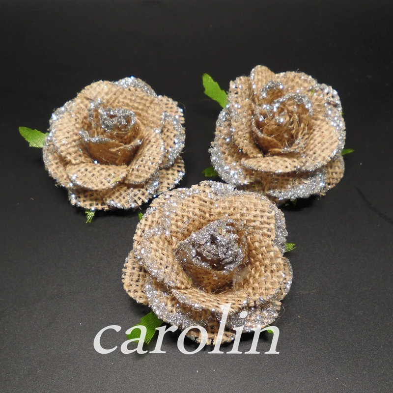 20pcs/lot Natural Jute Burlap Hessian Flower Handmade rustic wedding decor DIY craft supplies vintage wedding decoration 20pcs/lot Natural Jute Burlap Hessian Flower Handmade rustic wedding decor DIY craft supplies vintage wedding decoration