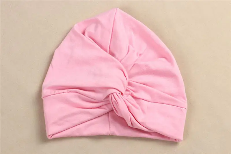 Шляпа с большим бантом, хлопковые повязки на голову для маленьких девочек, мягкий тюрбан для малышей, аксессуары для волос