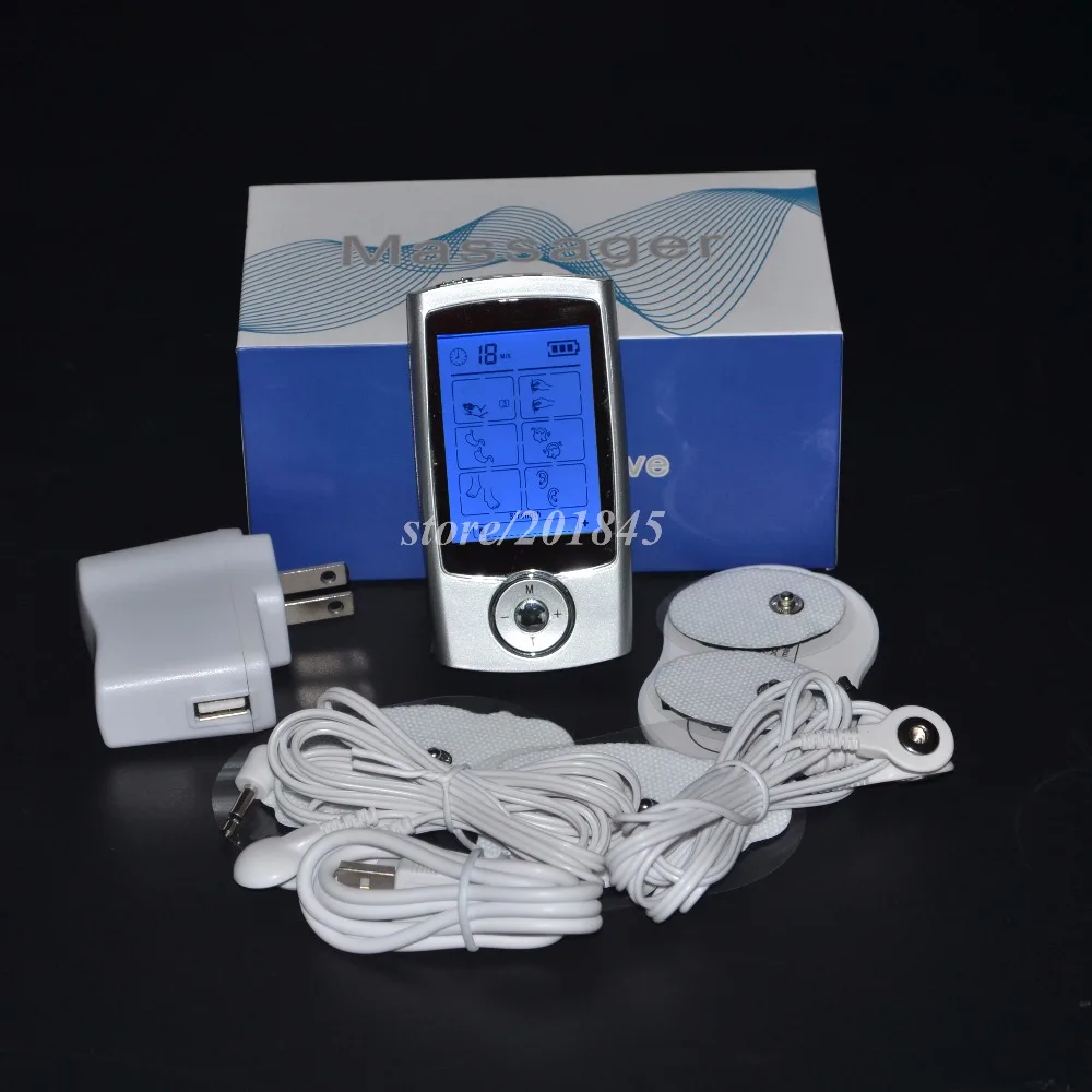 Dual Electric Low Frequency Tens Unit Back Pain Relief Digital Screen Tens Machine With Electrode Pads Acupuncture Massage Roll Dual Electric Low Frequency Tens Unit Back Pain Relief Digital Screen Tens Machine With Electrode Pads Acupuncture Massage Roll